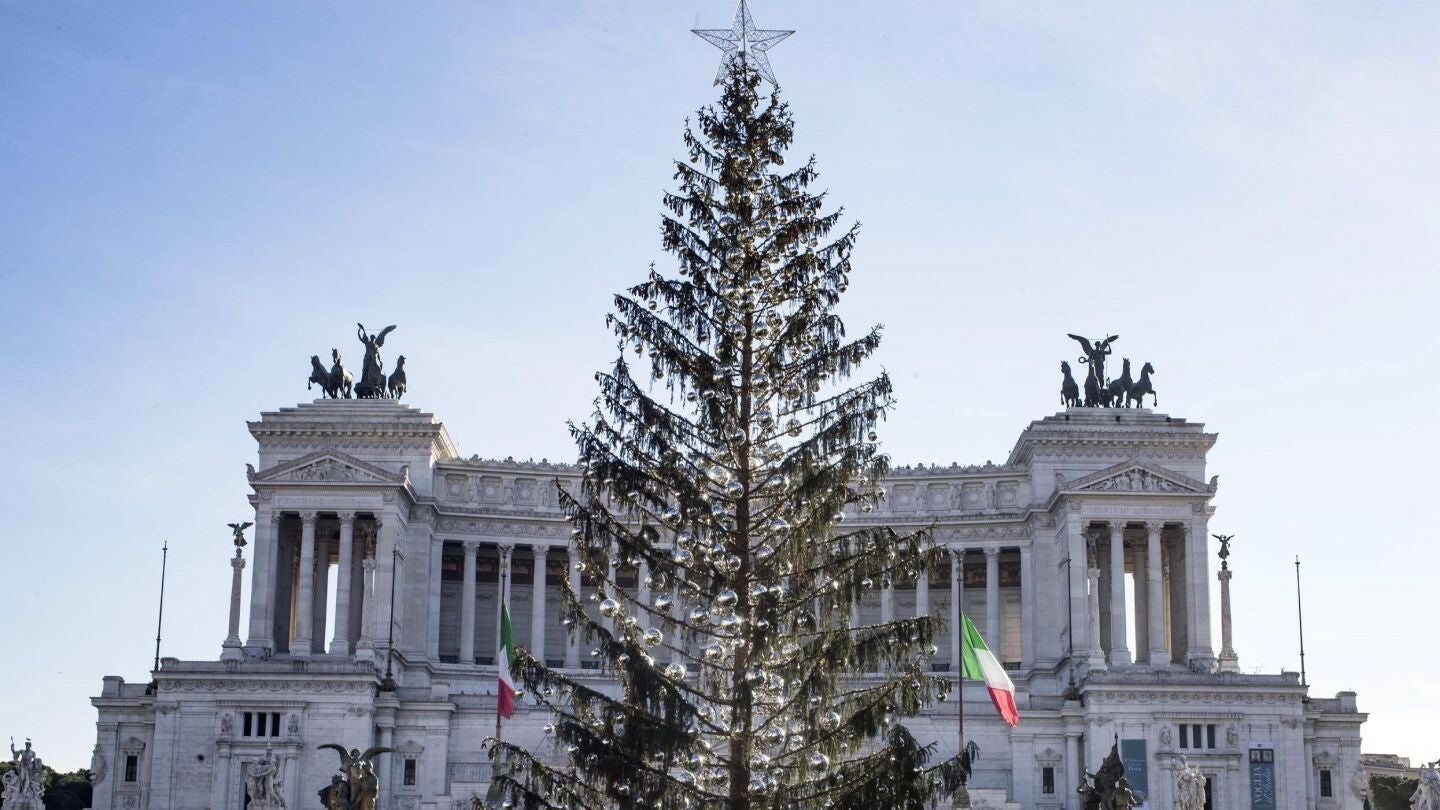 &Aacute;rbol de Navidad muerto en Roma