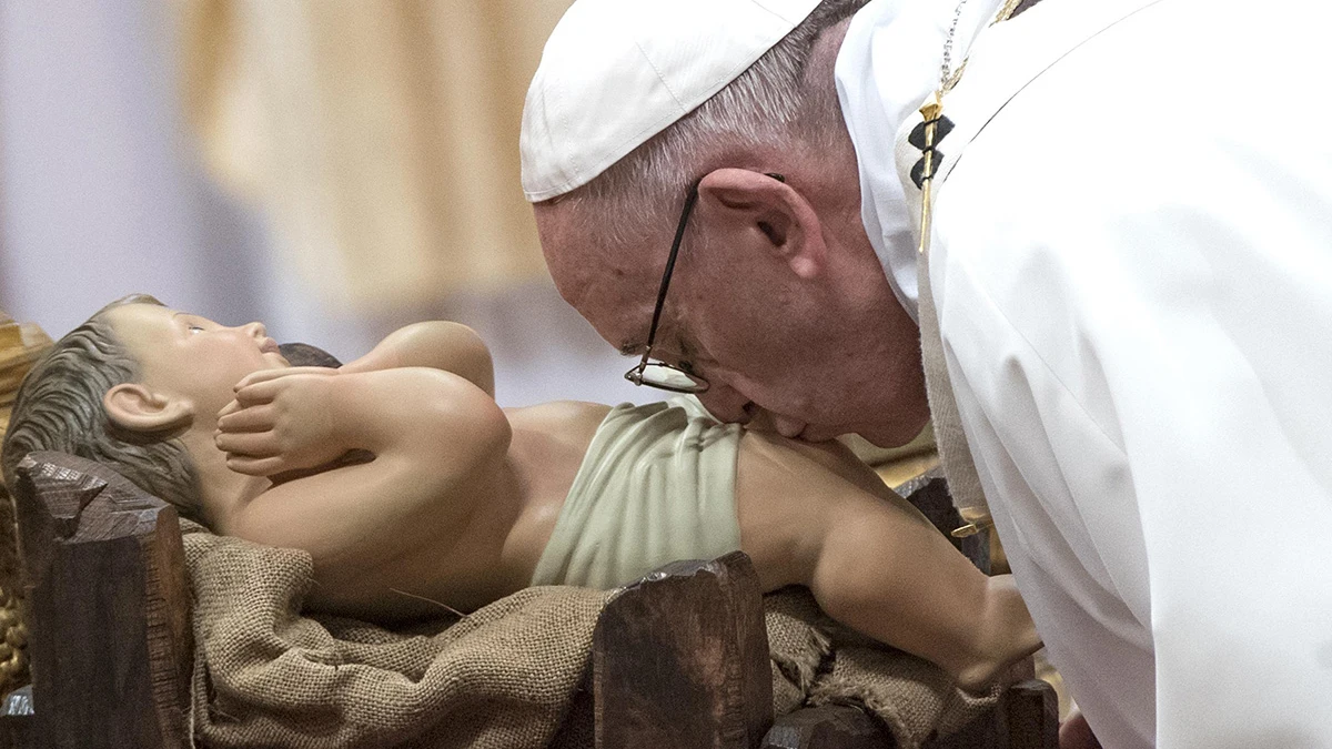 El Papa Francisco durante la Misa del Gallo