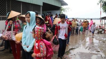 Evacuaciones en Vietnam por el tifón Tembin