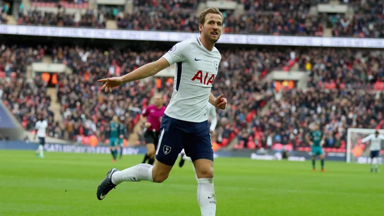 Harry Kane celebra uno de sus goles con el Tottenham Harry Kane celebra uno de sus goles con el Tottenham