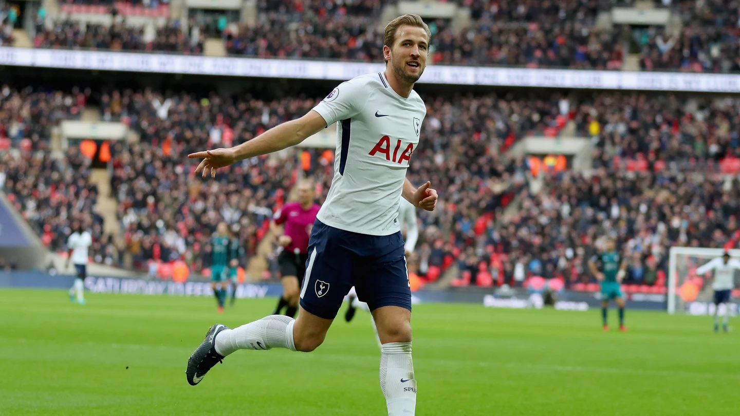 Harry Kane celebra uno de sus goles con el Tottenham Harry Kane celebra uno de sus goles con el Tottenham