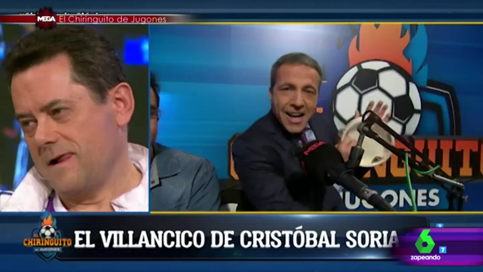 Cristina Pedroche alucina con el villancico de Cristóbal Soria: "Cristóbal Soria no es un comentarista deportivo, es Cristobalito de Triana"