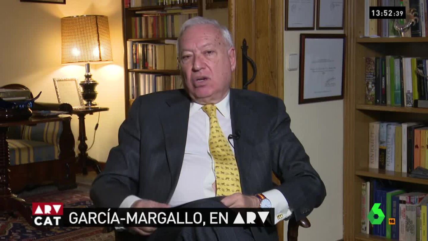 Jos&eacute; Manuel Garc&iacute;a Margallo durante su entrevista en ARV