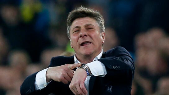 Mazzarri, durante un partido