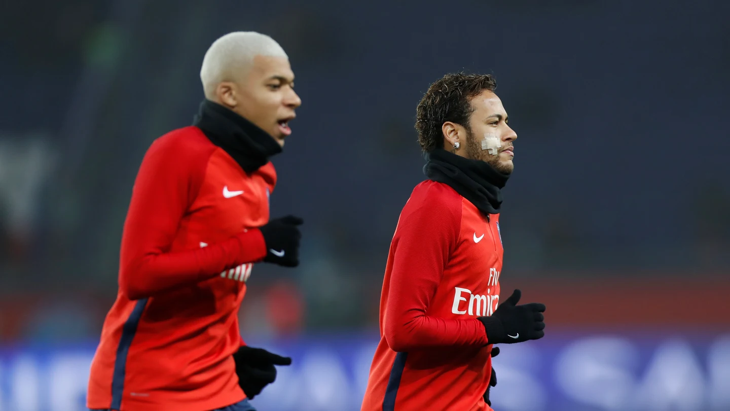 El PSG durante un entrenamiento El PSG durante un entrenamiento
