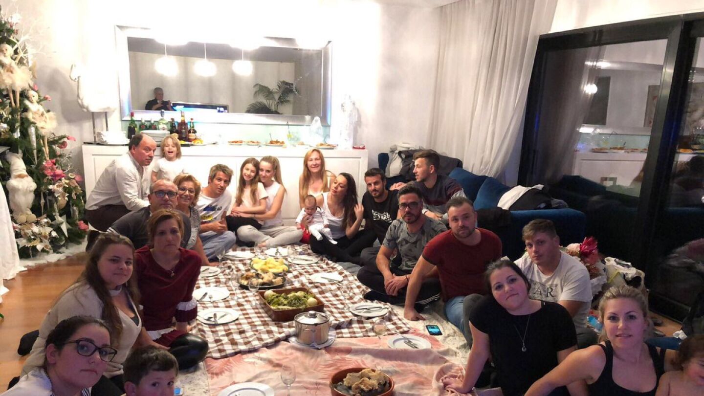 Coentrao en la cena de Navidad