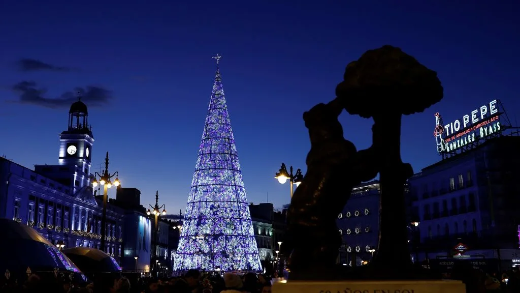 Puerta del Sol de Madrid en Navidad