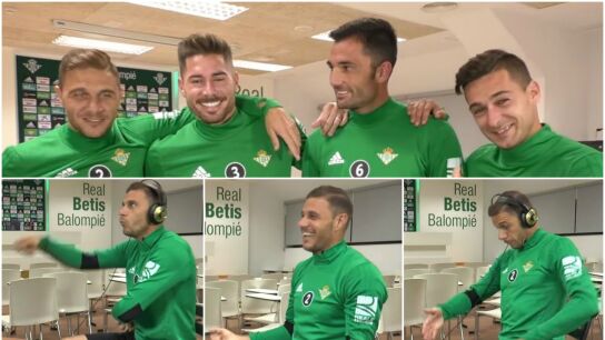 Divertido reto de los jugadores del Betis
