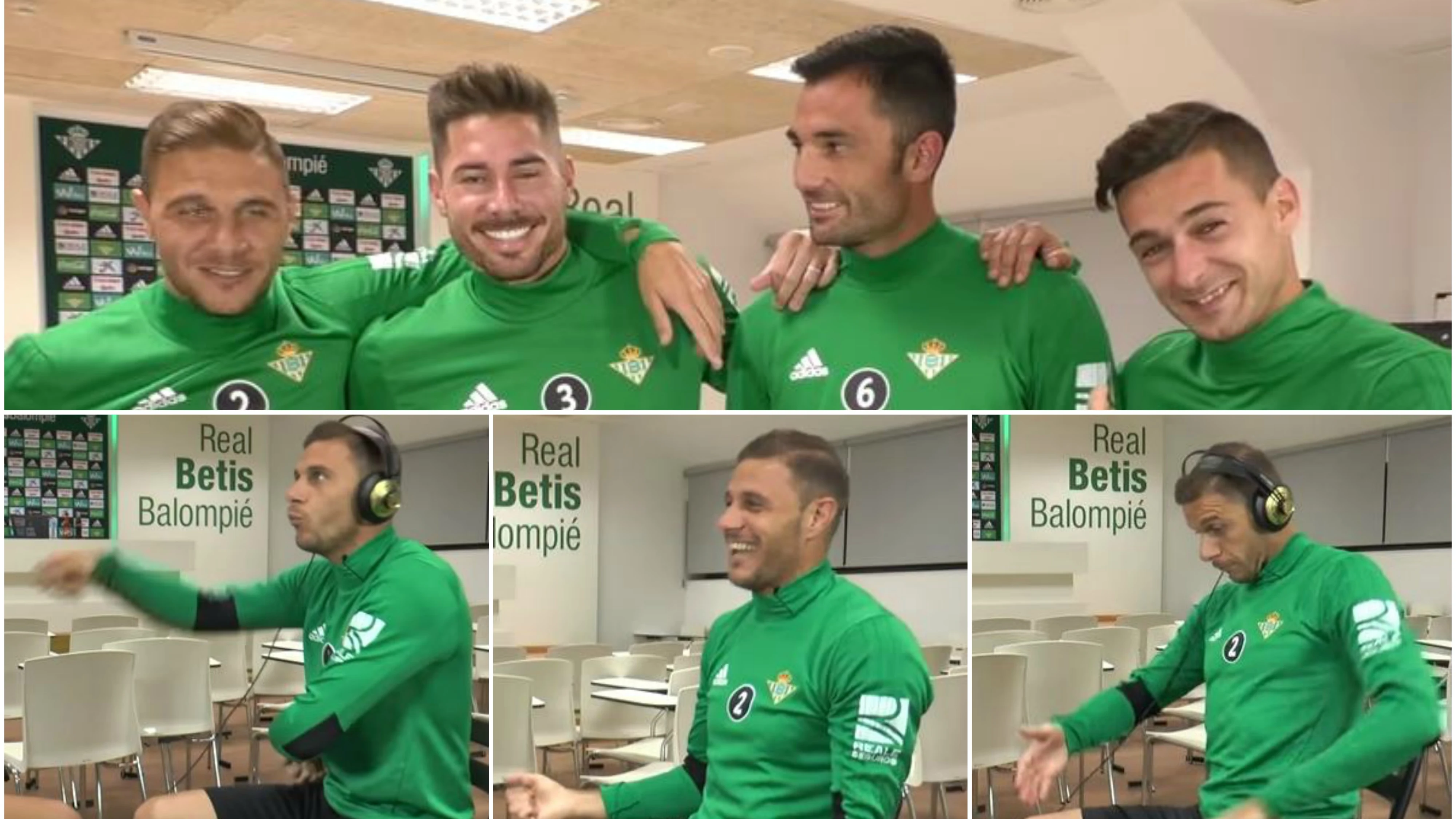 Divertido reto de los jugadores del Betis