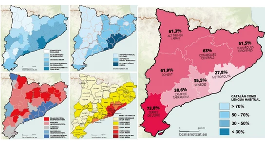 Mapas publicados por la plataforma Barcelona is not Catalonia Mapas publicados por la plataforma Barcelona is not Catalonia