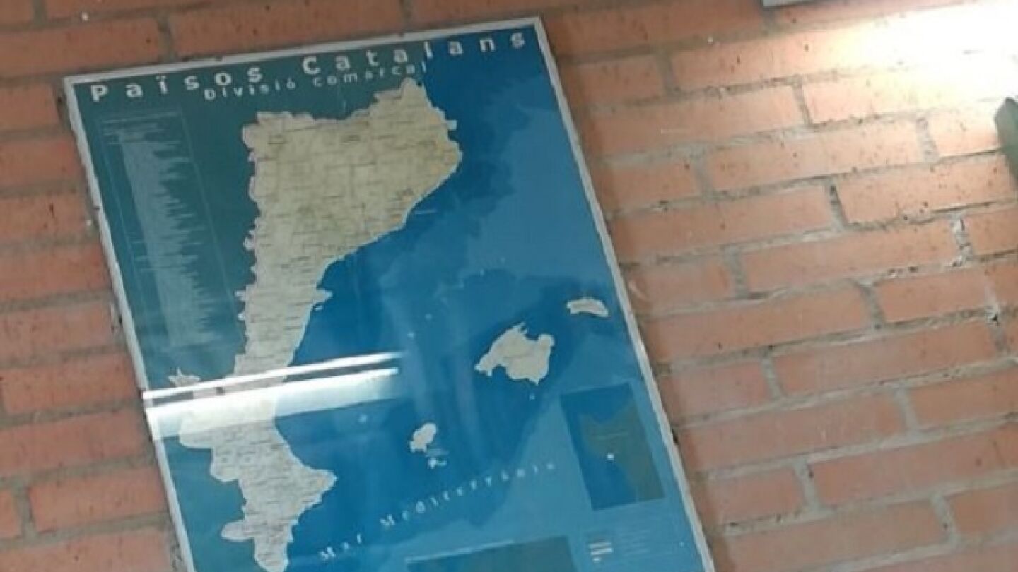 Mapa de los "pa&iuml;sos catalans"
