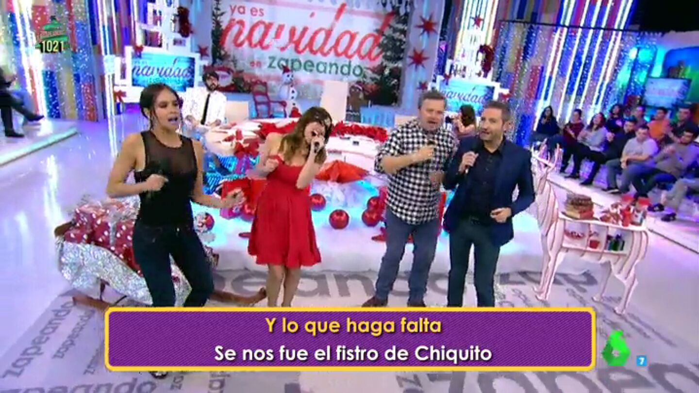 Los zapeadores bailando y cantando