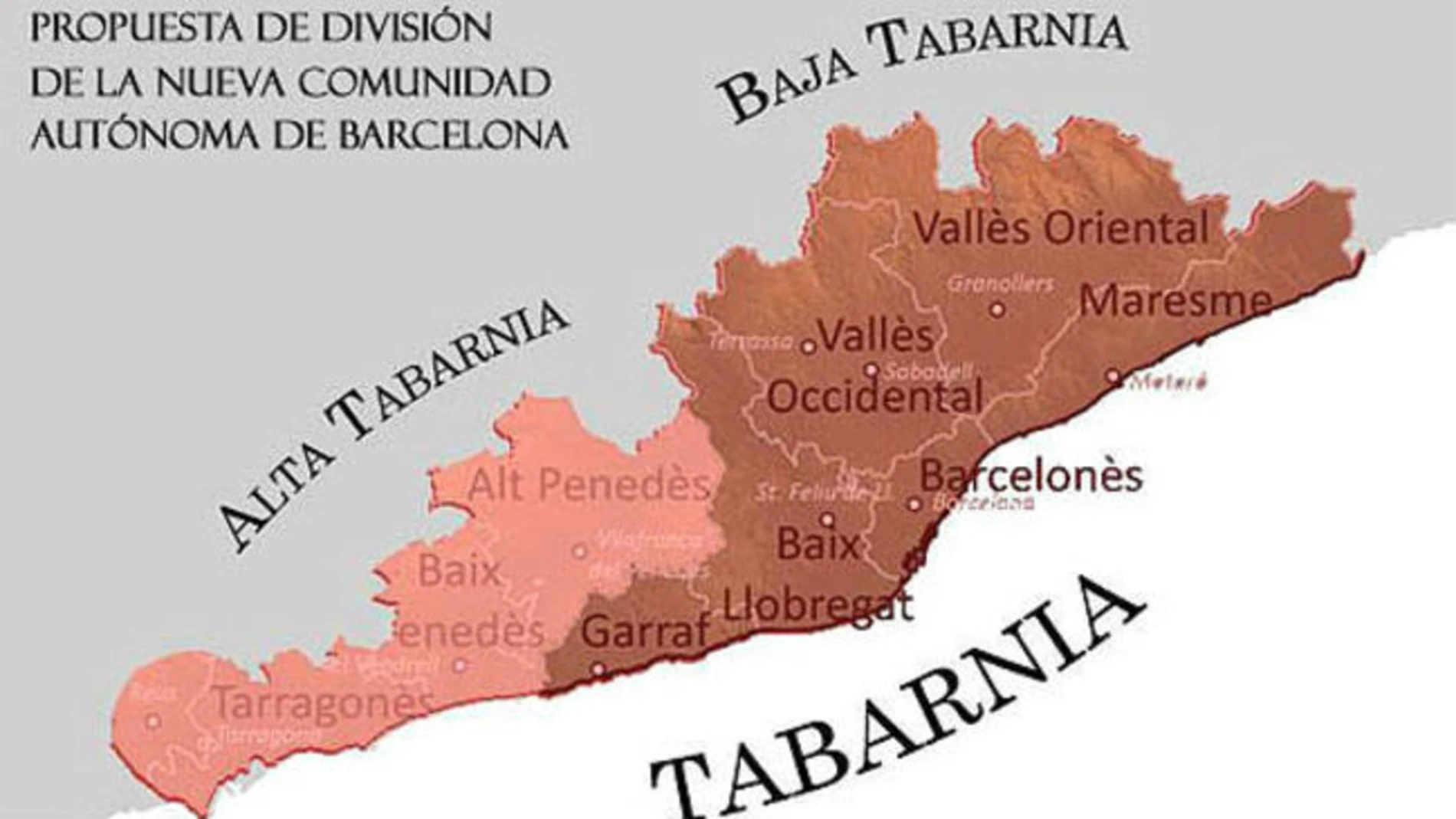 "Tabernés", posible gentilicio de Tabarnia según la RAE