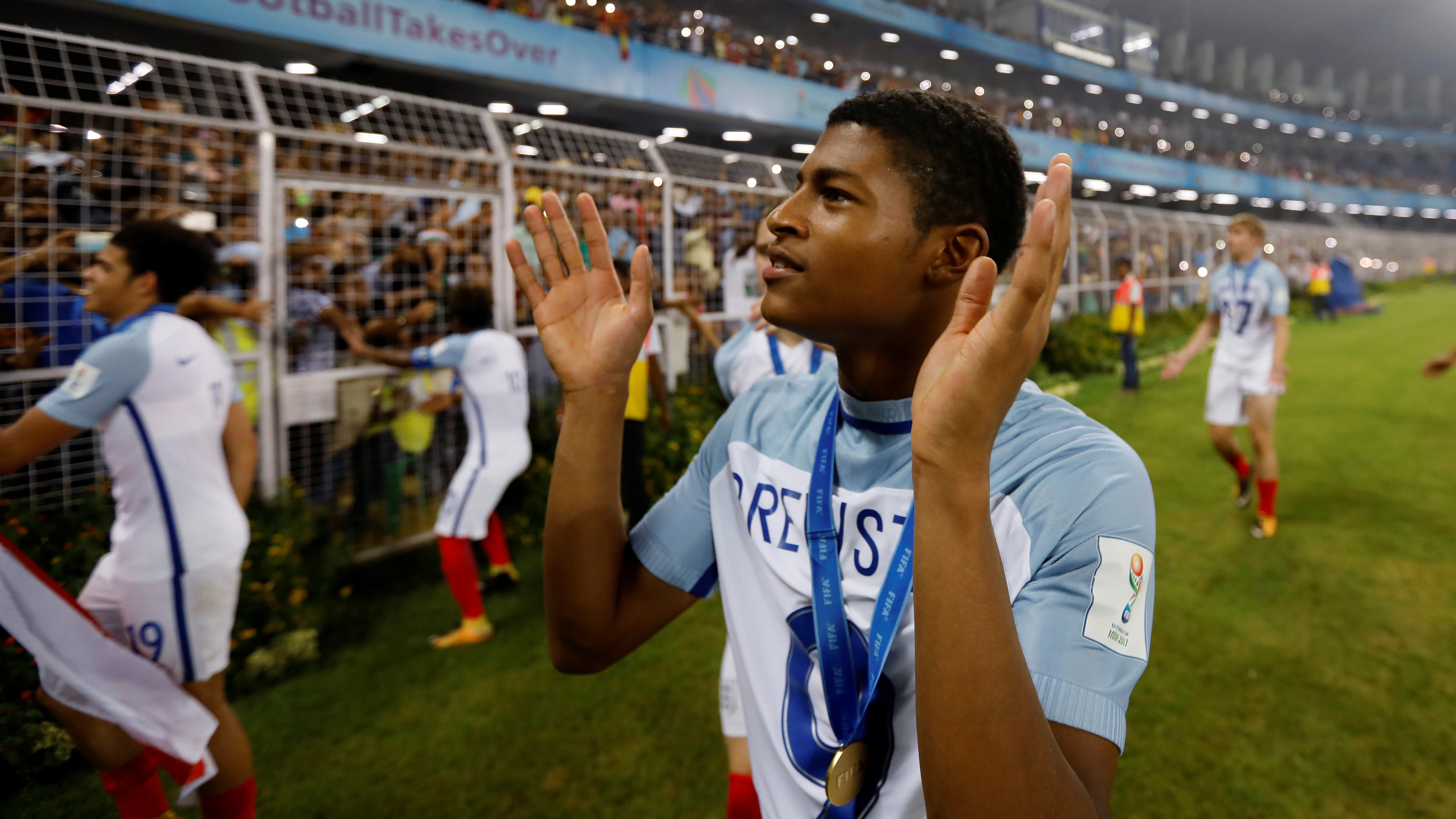 Rhian Brewster, tras ganar a España en el Mundial sub-17 Rhian Brewster, tras ganar a España en el Mundial sub-17
