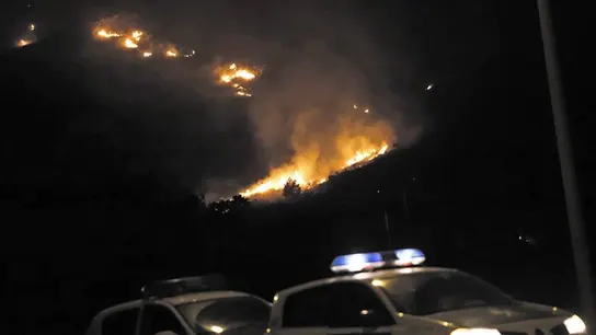 Incendio forestal del Coll de Síller, entre Pollença y el Port de Pollença Incendio forestal del Coll de Síller, entre Pollença y el Port de Pollença