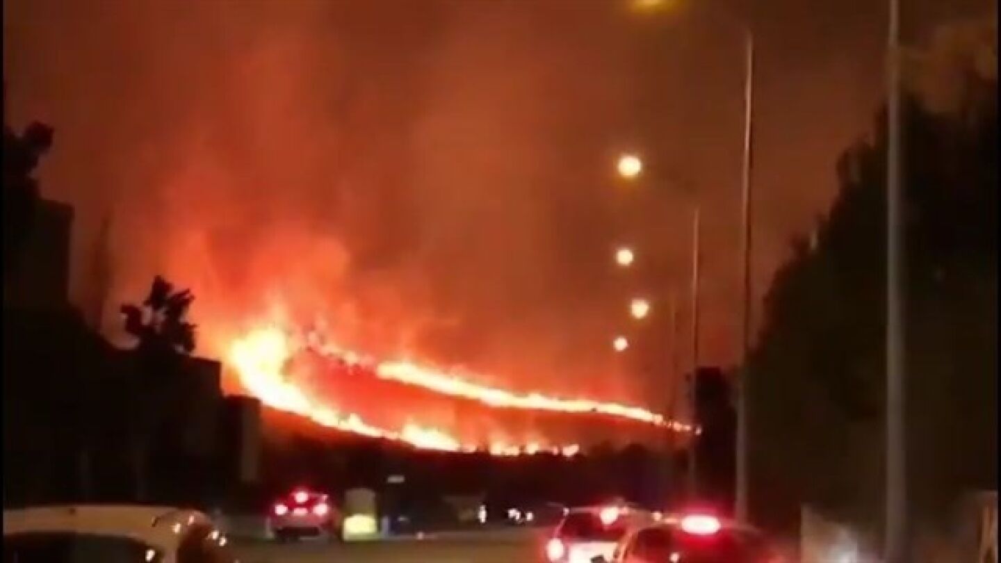 Incendio en el Coll de S&iacute;ller de Mallorca
