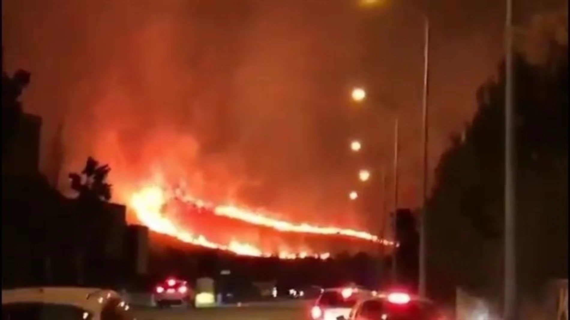 Incendio en el Coll de Síller de Mallorca