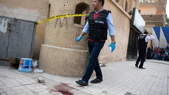 Un miembro de las Fuerzas de Seguridad egipcias en una imagen de archivo en El Cairo Un miembro de las Fuerzas de Seguridad egipcias en una imagen de archivo en El Cairo