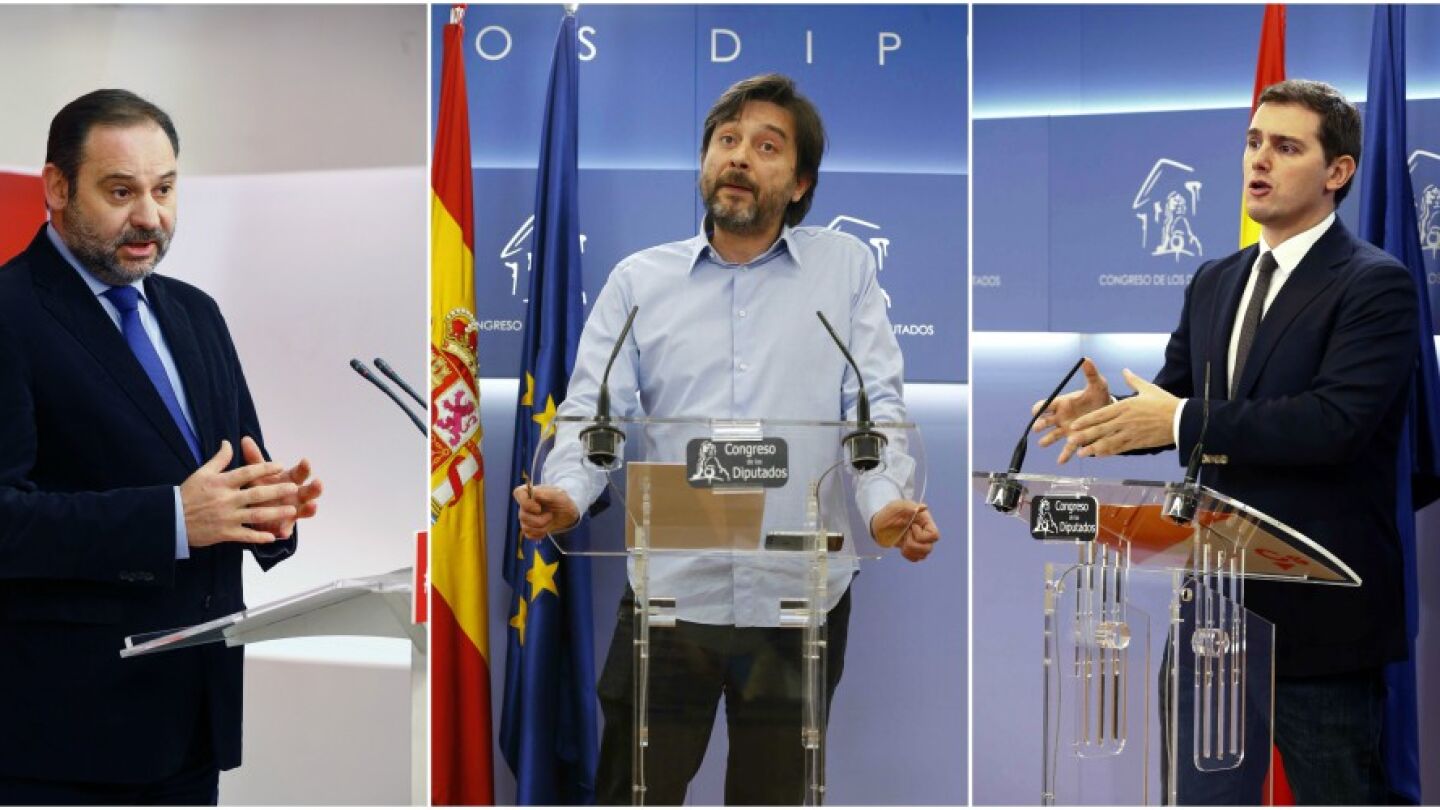 Jos&eacute; Luis &Aacute;balos, Rafael Mayoral y Albert Rivera