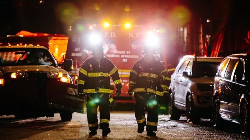 Incendio en un bloque de pisos de Nueva York