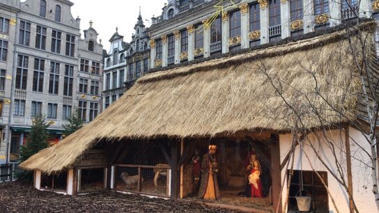 Imagen de archivo del bel&eacute;n de la Grand Place de Bruselas