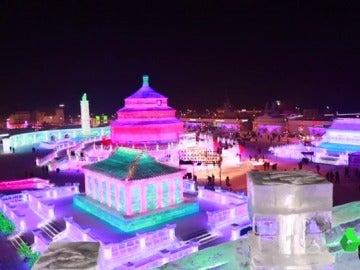 Comienza en China el mayor festival de esculturas de hielo del mundo Comienza en China el mayor festival de esculturas de hielo del mundo