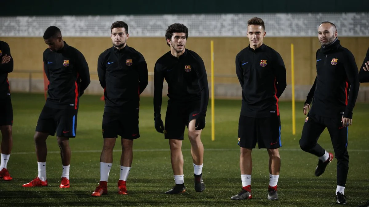 El Barça, en un entrenamiento