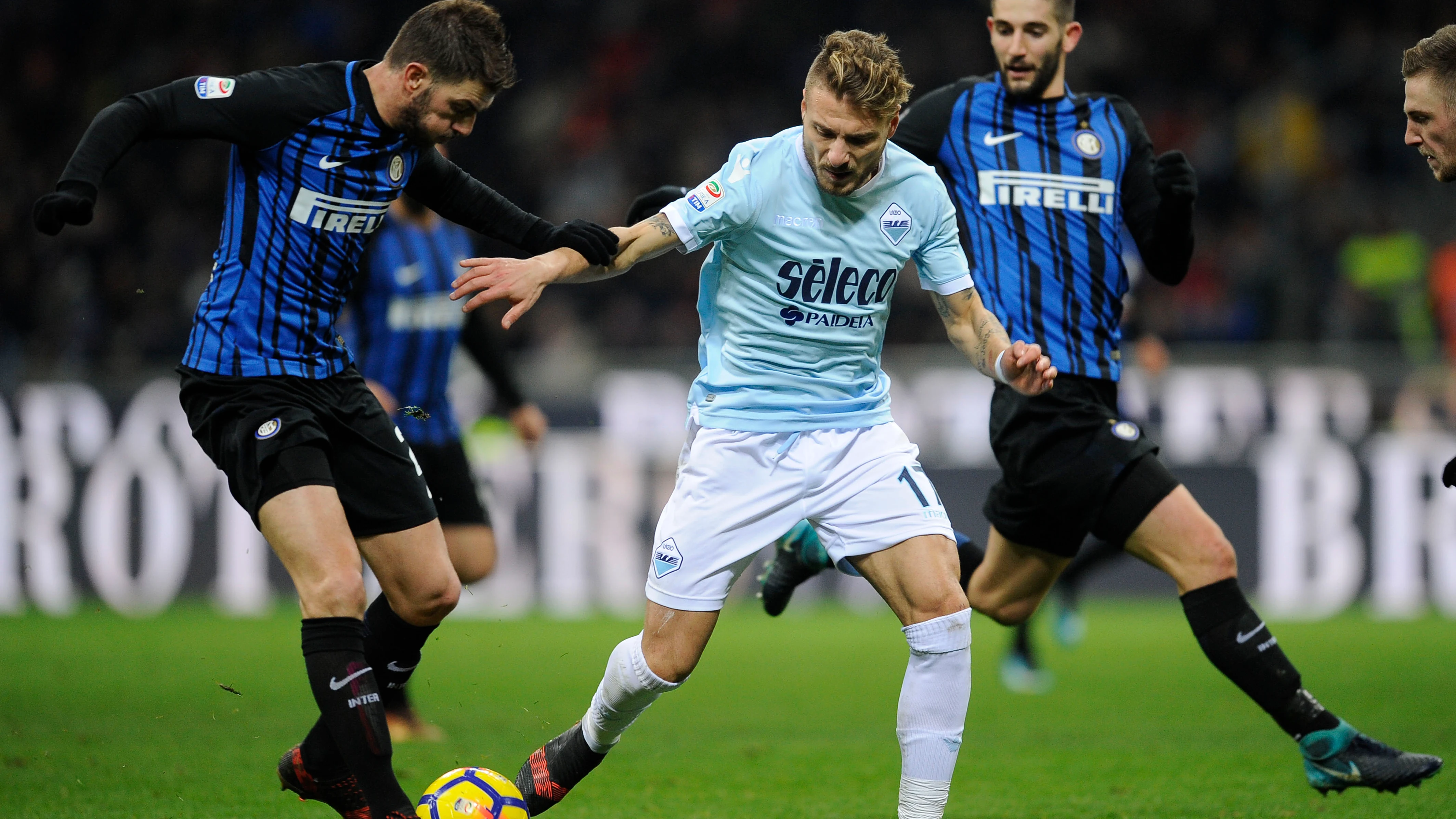 Inter de Milán frente a la Lazio 