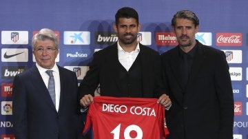 Diego Costa en su presentación