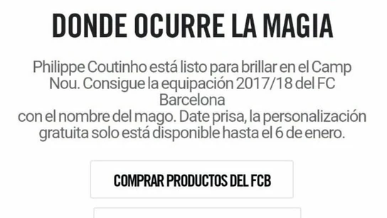 Mensaje sobre Coutinho Mensaje sobre Coutinho