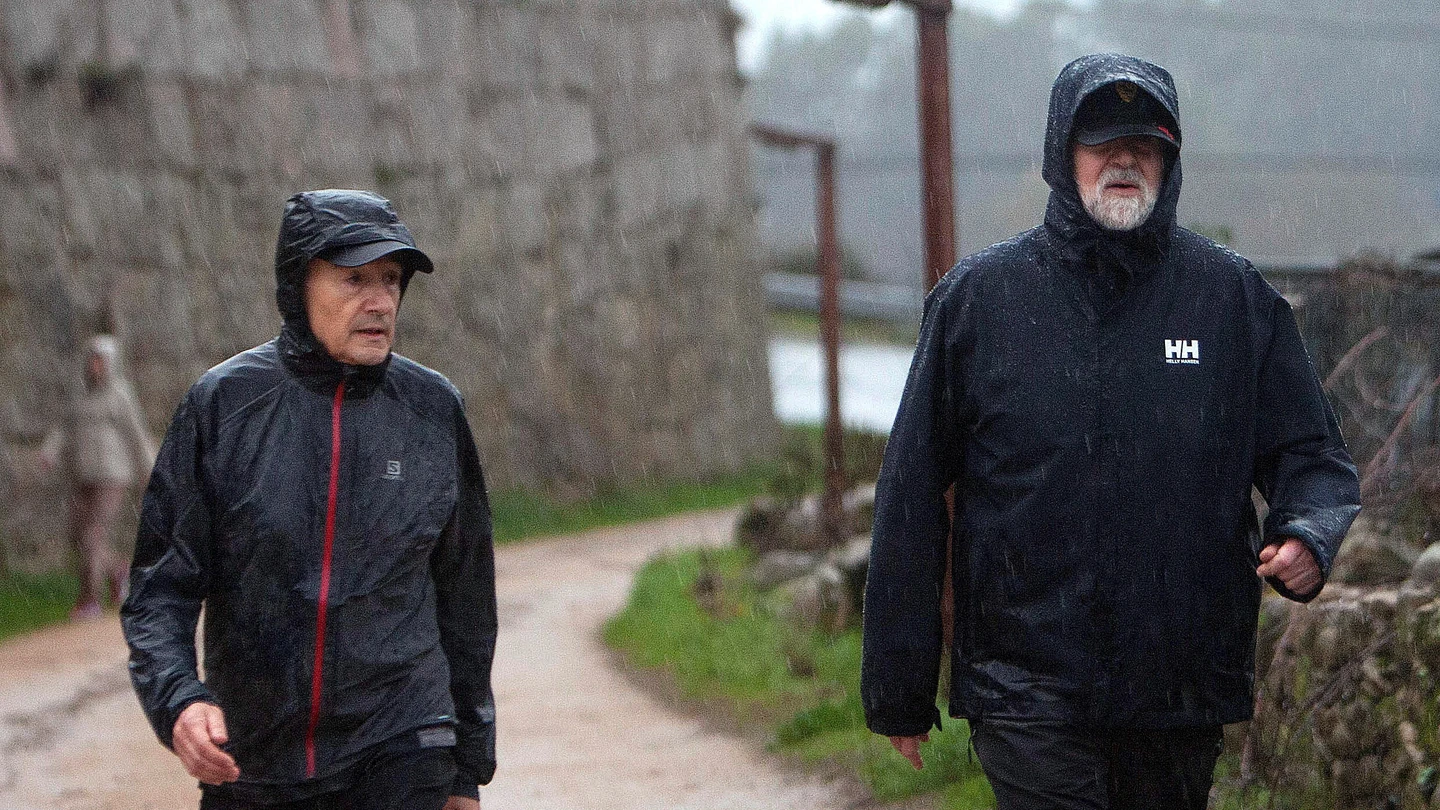 Mariano Rajoy durante su habitual recorrido por la ruta de la Pedra de Auga Mariano Rajoy durante su habitual recorrido por la ruta de la Pedra de Auga