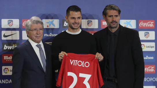 Vitolo en su presentación Vitolo en su presentación