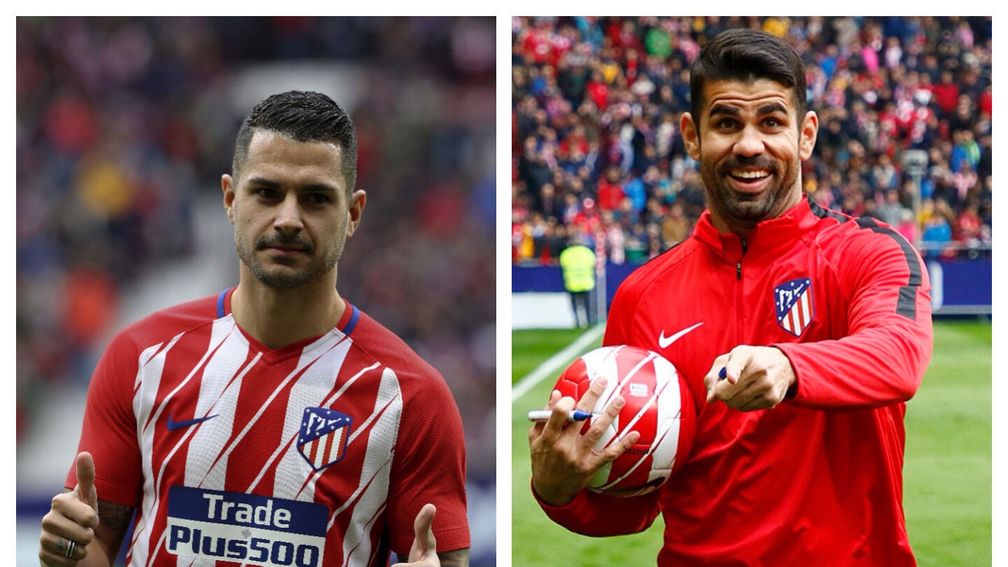 Costa y Vitolo en su presentaci&oacute;n