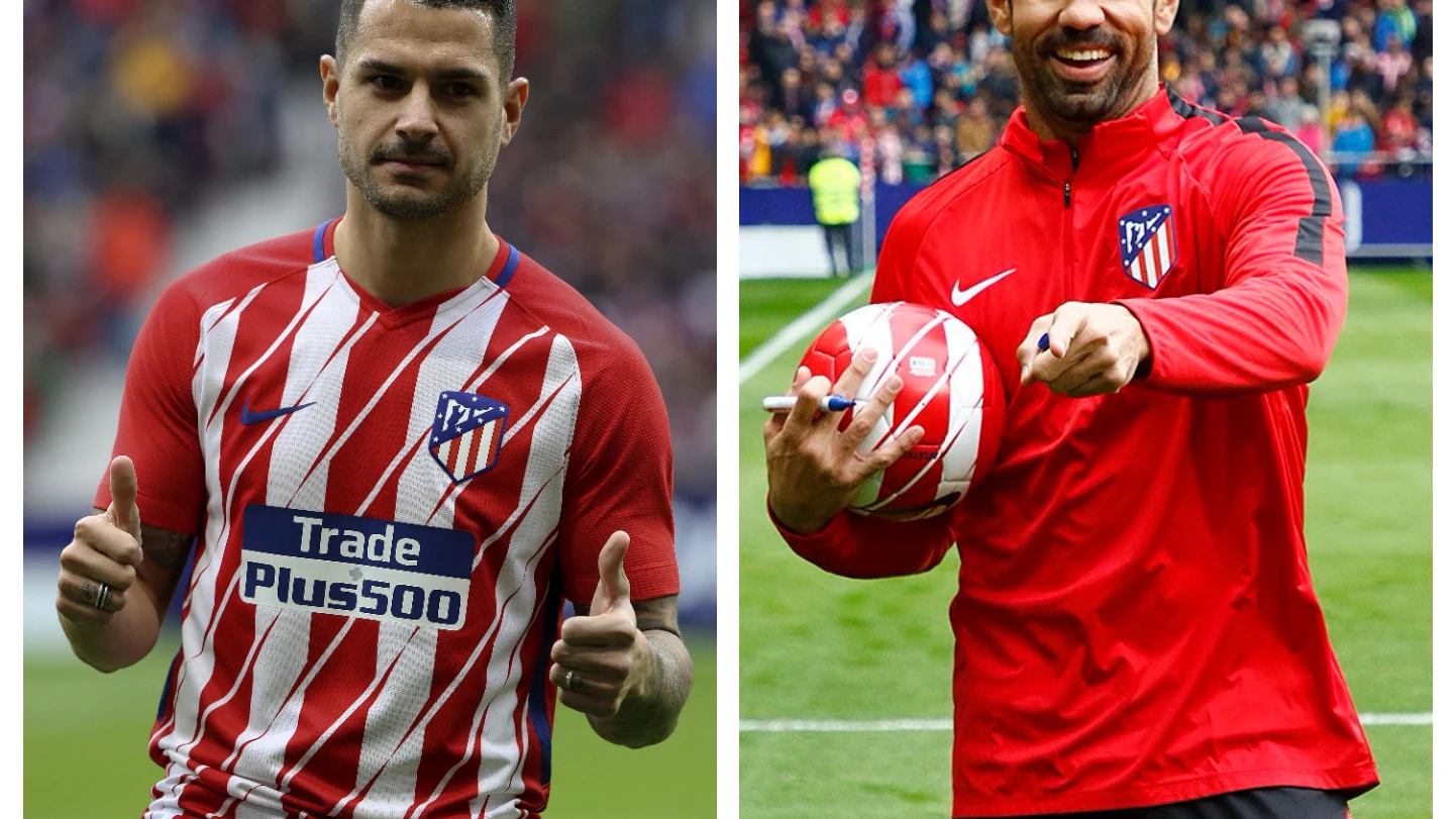 Costa y Vitolo en su presentación