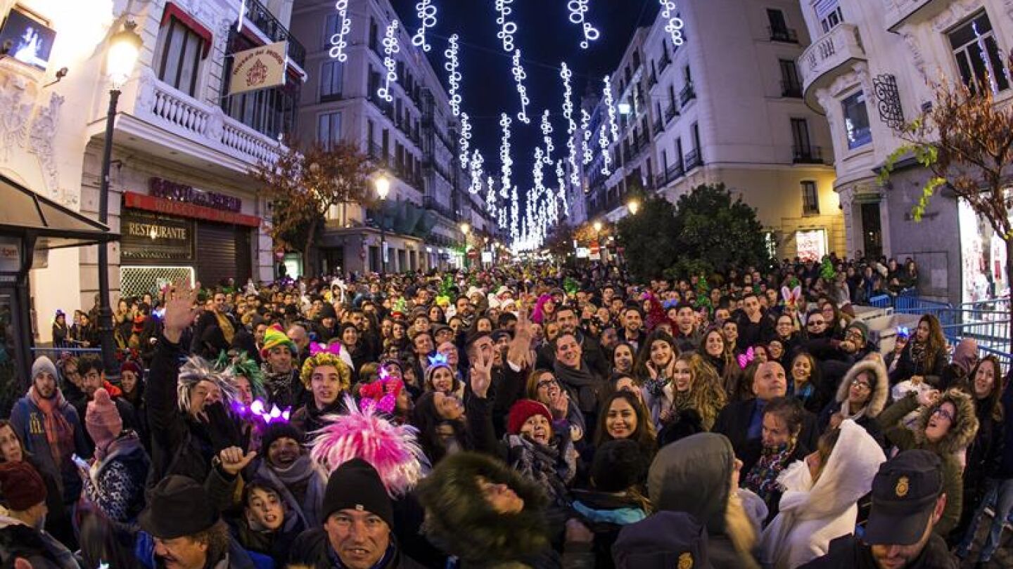 Celebraci&oacute;n Nochevieja en la Puerta del Sol
