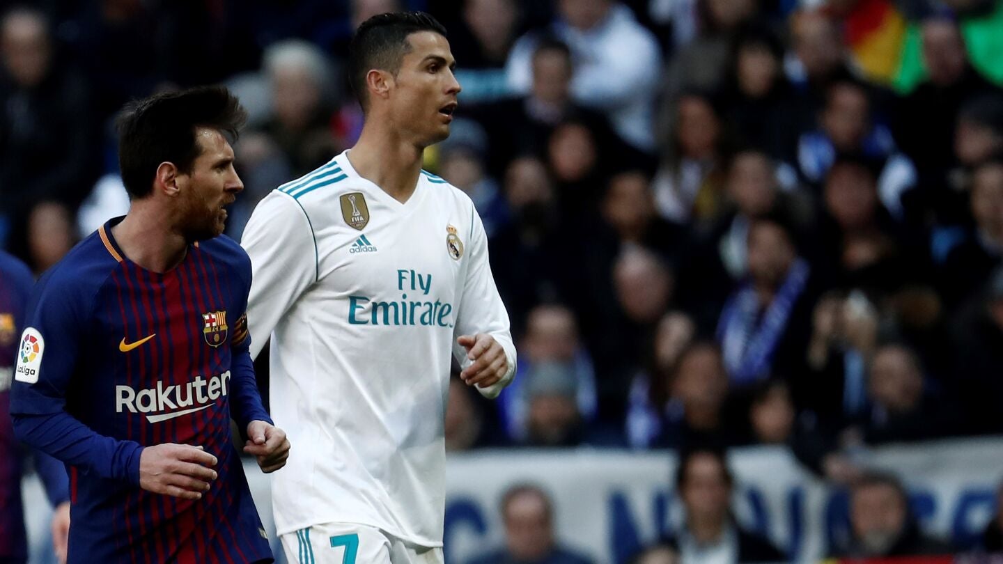 Messi y Cristiano Ronaldo, durante el Cl&aacute;sico