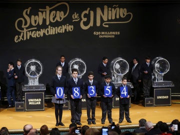 Primer premio del sorteo extraordinario de la lotería de El Niño 2017 fue para el número 08.354 Primer premio del sorteo extraordinario de la lotería de El Niño 2017 fue para el número 08.354