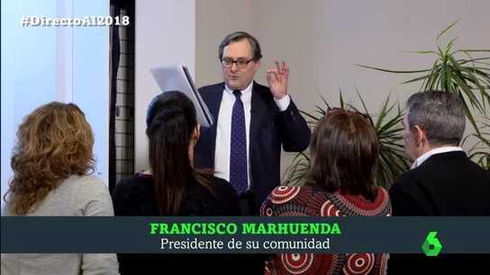 Francisco Marhuenda durante las Campanadas Francisco Marhuenda durante las Campanadas