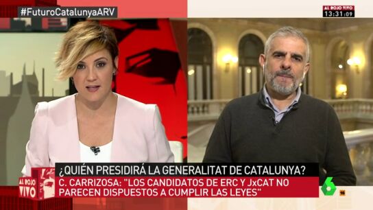 El portavoz de Ciudadanos en el Parlament, Carlos Carrizosa