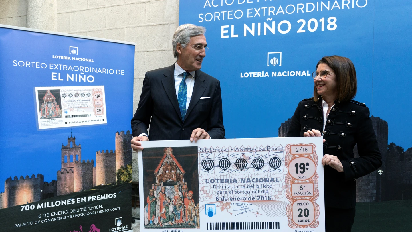 La presidenta de Loterías y Apuestas del Estado, Inmaculada García, y el alcalde de Ávila, José Luis Rivas La presidenta de Loterías y Apuestas del Estado, Inmaculada García, y el alcalde de Ávila, José Luis Rivas