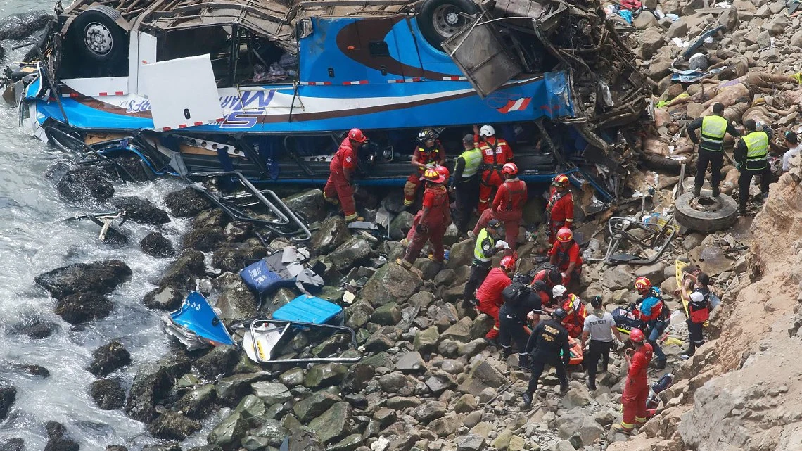 Accidente de autobús en Perú