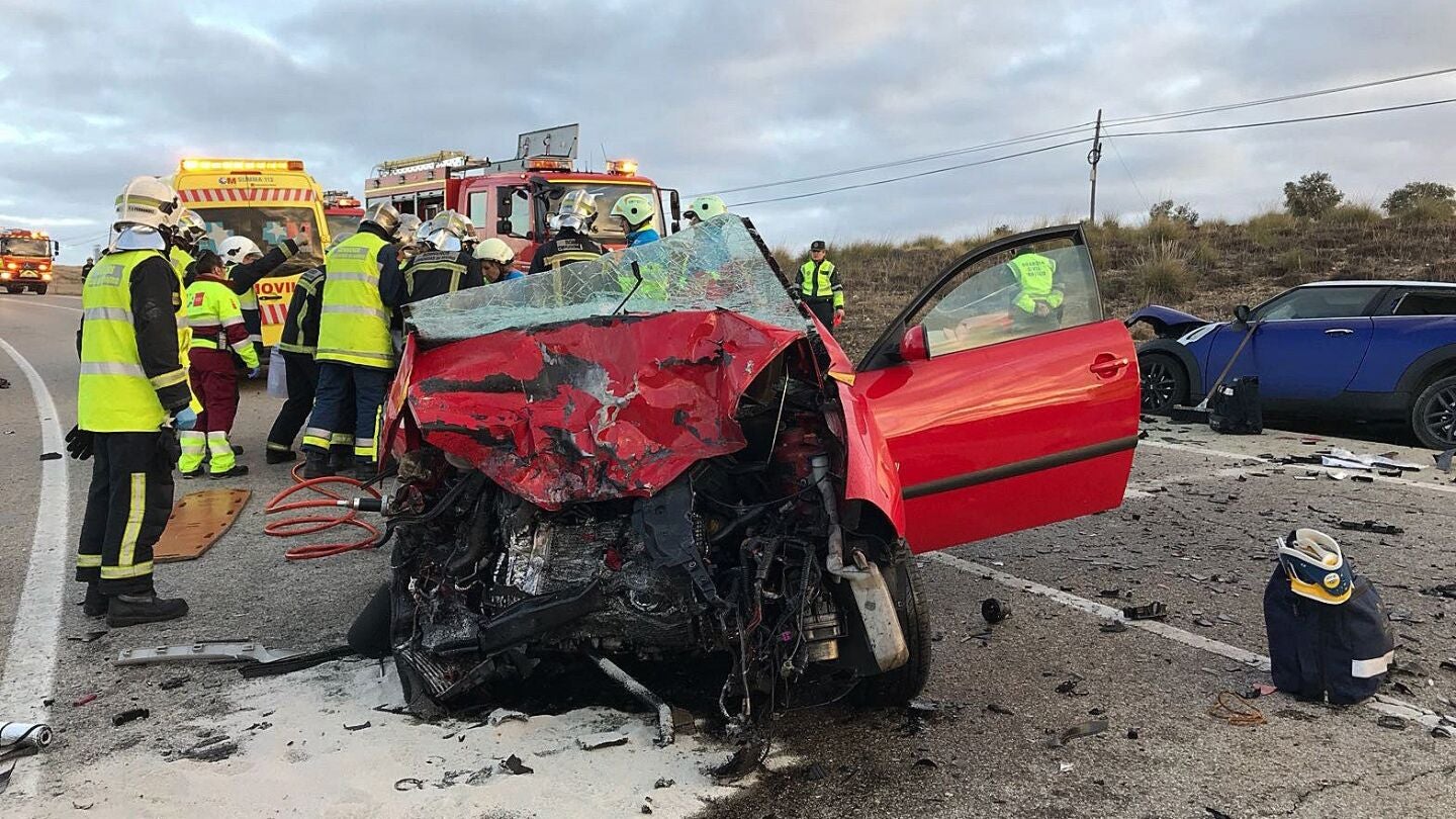 Imagen de archivo de un accidente de tr&aacute;fico