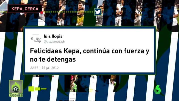 Llopis, clave en el deseo de Kepa de fichar por el Real Madrid