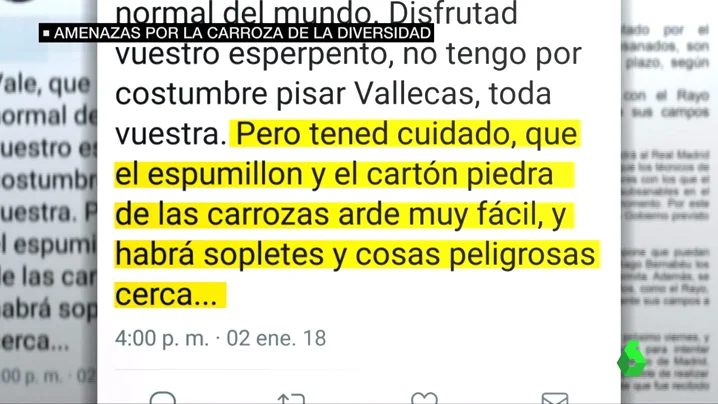 Amenazas de muerte a una dragg por querer participar en una cabalgata