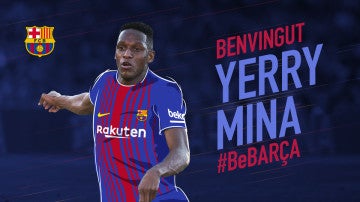 Yerry Mina, nuevo jugador del Barcelona