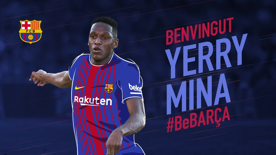 Yerry Mina, nuevo jugador del Barcelona