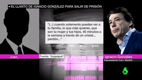 La declaración ante el juez de Ignacio González La declaración ante el juez de Ignacio González