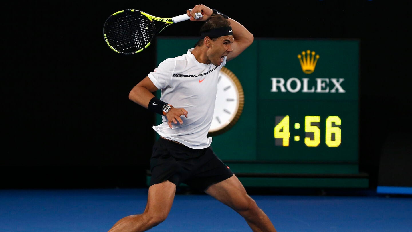 Rafa Nadal, durante el pasado Open de Australia