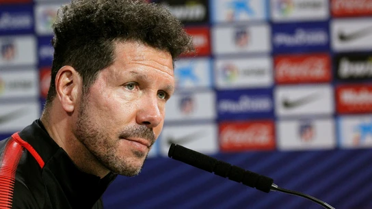 Simeone, en rueda de prensa Simeone, en rueda de prensa
