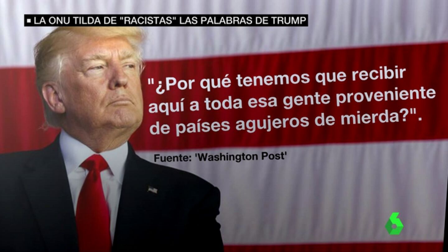 Trump, sobre los migrantes de El Salvador y Hait&iacute;: "&iquest;Por qu&eacute; tenemos a gente de pa&iacute;ses de mierda viniendo aqu&iacute;?"
